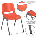 Sedia impilabile ergonomica Flash Furniture serie HERCULES, capacità 399 kg, con telaio in metallo