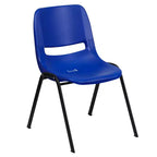 Sedia impilabile ergonomica Flash Furniture serie HERCULES, capacità 399 kg, con telaio in metallo