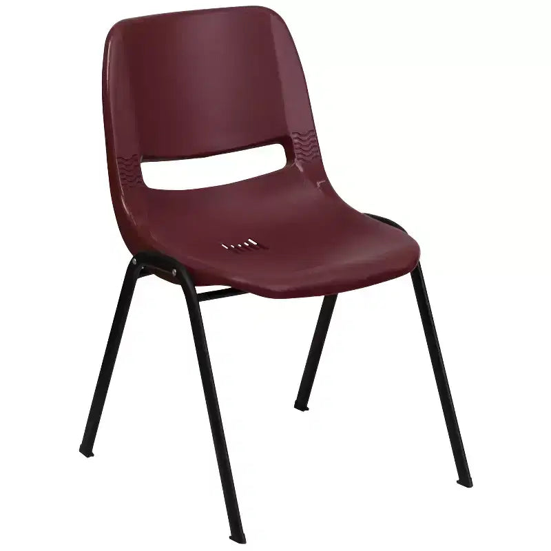 Sedia impilabile ergonomica Flash Furniture serie HERCULES, capacità 399 kg, con telaio in metallo