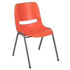 Sedia impilabile ergonomica Flash Furniture serie HERCULES, capacità 399 kg, con telaio in metallo