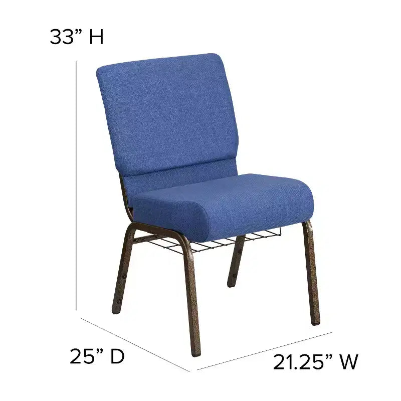 Sedia da chiesa Flash Furniture HERCULES Series con larghezza di 53,34 cm e leggio