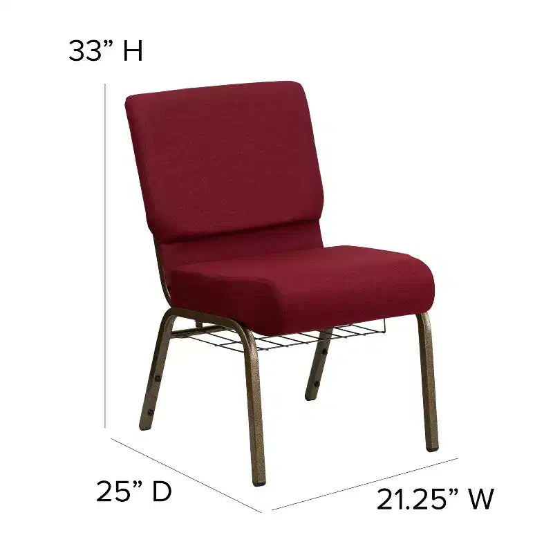Sedia da chiesa Flash Furniture HERCULES Series con larghezza di 53,34 cm e leggio
