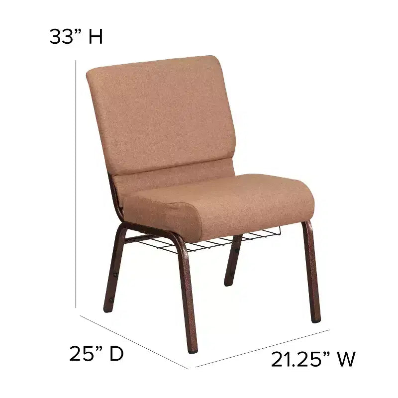 Sedia da chiesa Flash Furniture HERCULES Series con larghezza di 53,34 cm e leggio