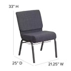 Sedia da chiesa Flash Furniture HERCULES Series con larghezza di 53,34 cm e leggio