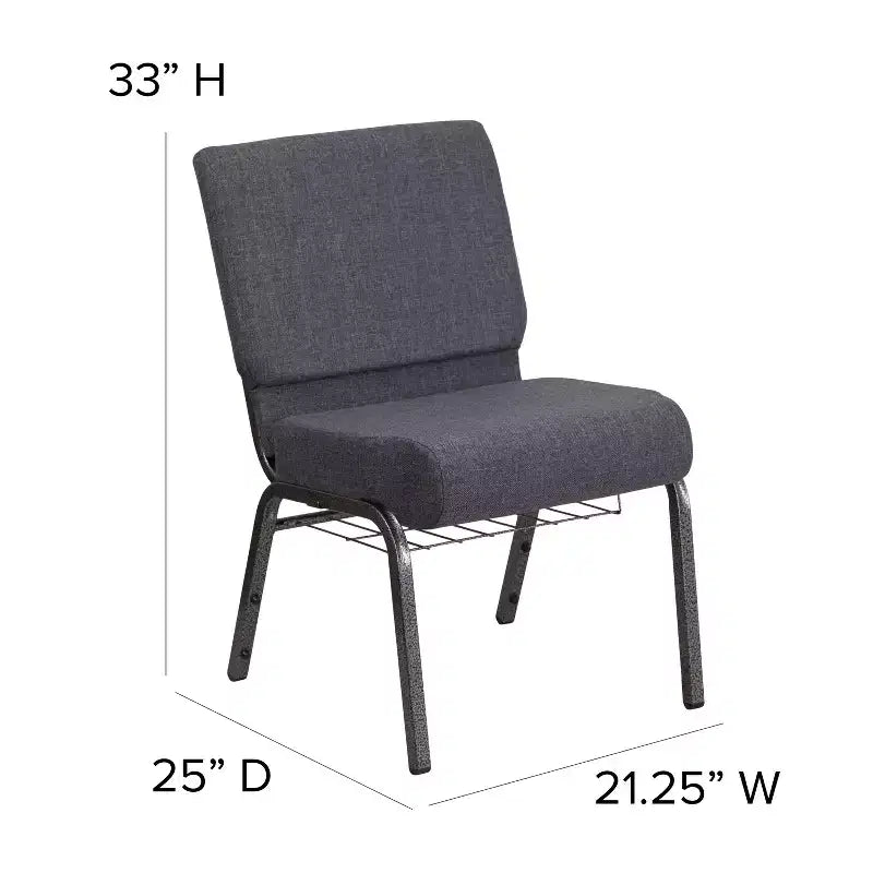 Sedia da chiesa Flash Furniture HERCULES Series con larghezza di 53,34 cm e leggio