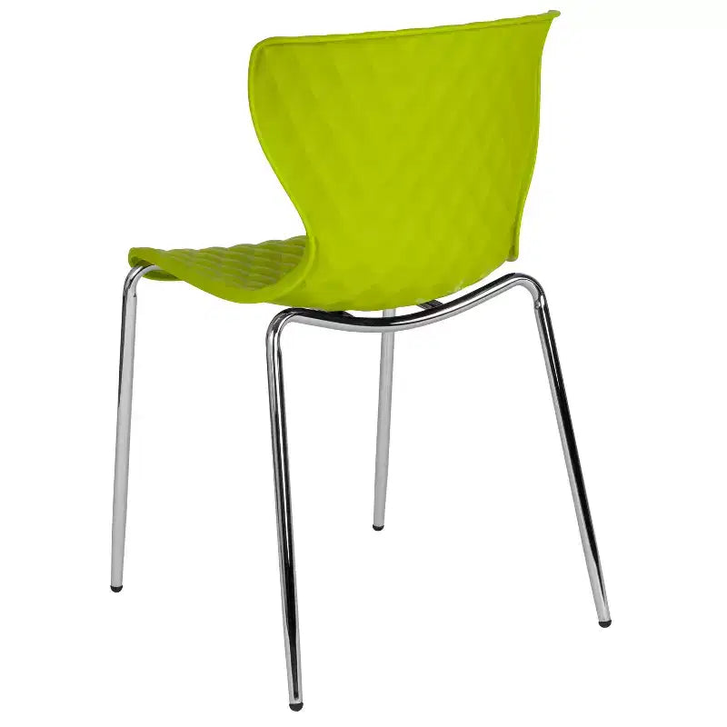 Flash Furniture Lowell Sedia Impilabile in Plastica dal Design Contemporaneo