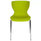 Flash Furniture Lowell Sedia Impilabile in Plastica dal Design Contemporaneo