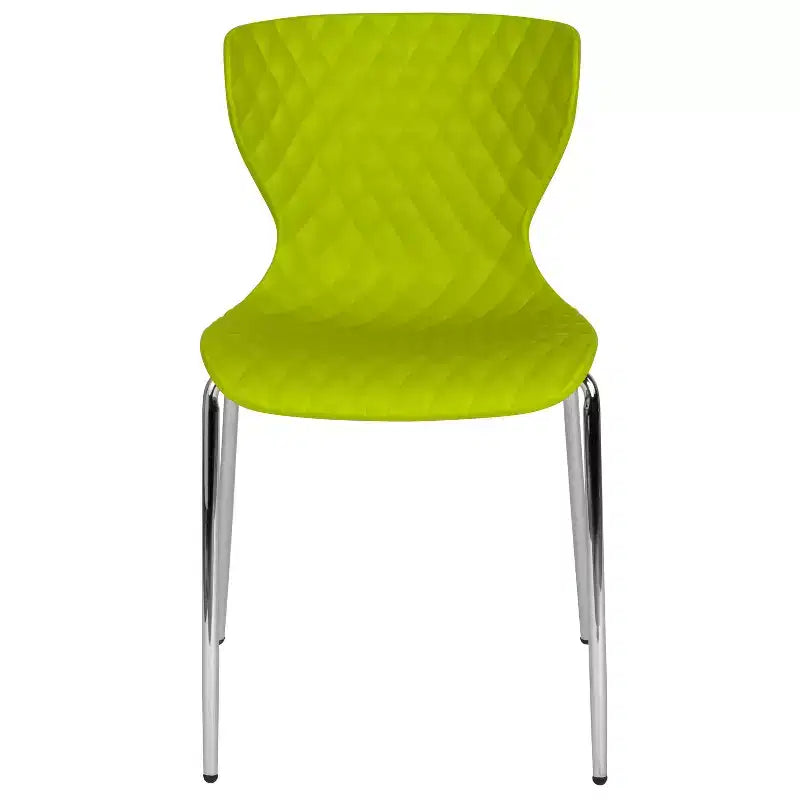 Flash Furniture Lowell Sedia Impilabile in Plastica dal Design Contemporaneo