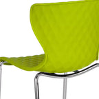Flash Furniture Lowell Sedia Impilabile in Plastica dal Design Contemporaneo