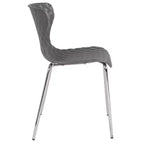 Flash Furniture Lowell Sedia Impilabile in Plastica dal Design Contemporaneo