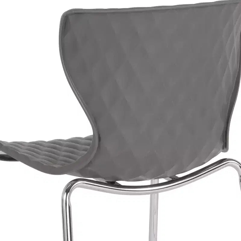 Flash Furniture Lowell Sedia Impilabile in Plastica dal Design Contemporaneo