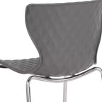 Flash Furniture Lowell Sedia Impilabile in Plastica dal Design Contemporaneo