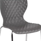 Flash Furniture Lowell Sedia Impilabile in Plastica dal Design Contemporaneo