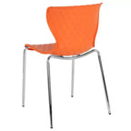 Flash Furniture Lowell Sedia Impilabile in Plastica dal Design Contemporaneo