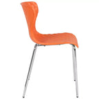 Flash Furniture Lowell Sedia Impilabile in Plastica dal Design Contemporaneo