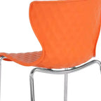Flash Furniture Lowell Sedia Impilabile in Plastica dal Design Contemporaneo