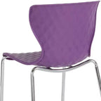 Flash Furniture Lowell Sedia Impilabile in Plastica dal Design Contemporaneo