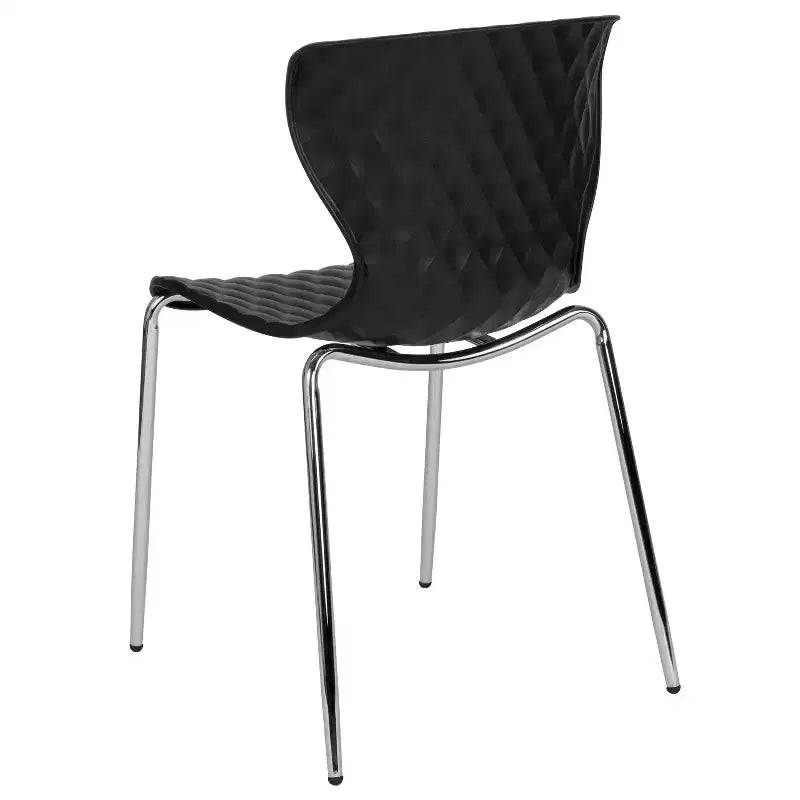 Flash Furniture Lowell Sedia Impilabile in Plastica dal Design Contemporaneo