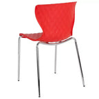 Flash Furniture Lowell Sedia Impilabile in Plastica dal Design Contemporaneo