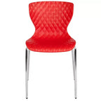 Flash Furniture Lowell Sedia Impilabile in Plastica dal Design Contemporaneo
