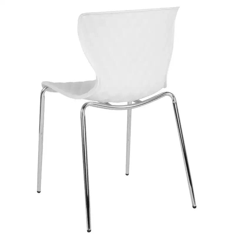 Flash Furniture Lowell Sedia Impilabile in Plastica dal Design Contemporaneo