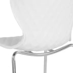Flash Furniture Lowell Sedia Impilabile in Plastica dal Design Contemporaneo