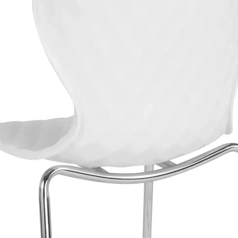 Flash Furniture Lowell Sedia Impilabile in Plastica dal Design Contemporaneo