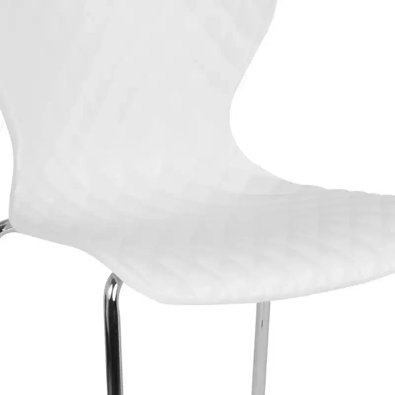 Flash Furniture Lowell Sedia Impilabile in Plastica dal Design Contemporaneo