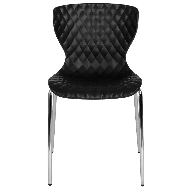 Flash Furniture Lowell Sedia Impilabile in Plastica dal Design Contemporaneo