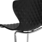 Flash Furniture Lowell Sedia Impilabile in Plastica dal Design Contemporaneo