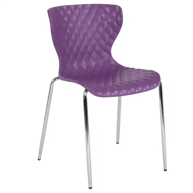 Flash Furniture Lowell Contemporary Design Plastic Stack Chair