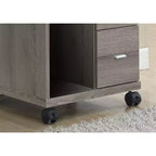Monarch Specialties Scrivania per computer con 2 cassetti effetto legno recuperato/su ruote