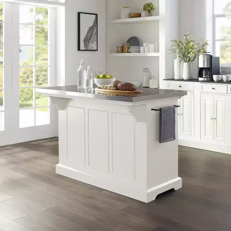 Isola da Cucina Julia con Top in Acciaio Inox - Crosley