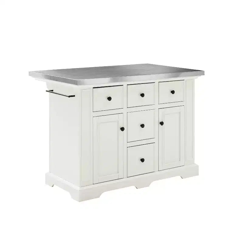 Isola da Cucina Julia con Top in Acciaio Inox - Crosley