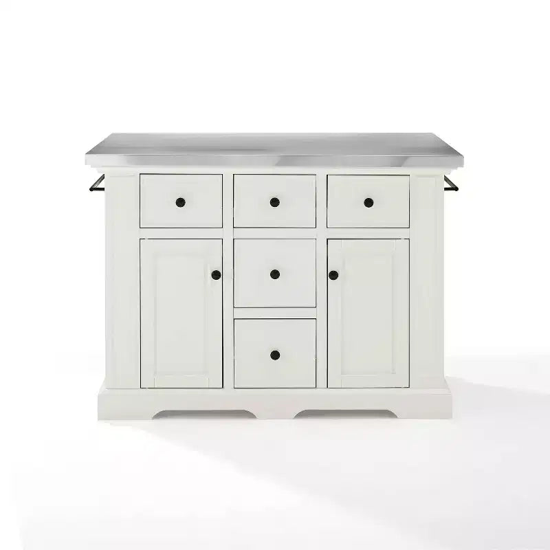 Isola da Cucina Julia con Top in Acciaio Inox - Crosley