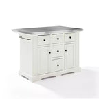 Isola da Cucina Julia con Top in Acciaio Inox - Crosley