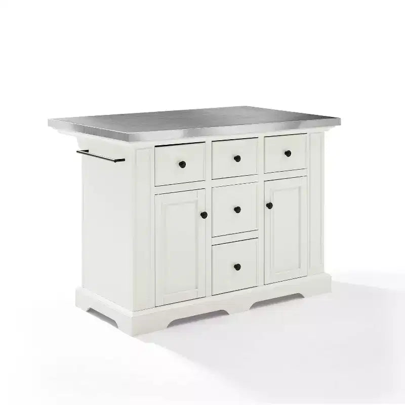 Isola da Cucina Julia con Top in Acciaio Inox - Crosley