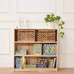 ECR4Kids Libreria Classica in Legno con Ripiani Regolabili, 91 cm, Scaffale per Aula