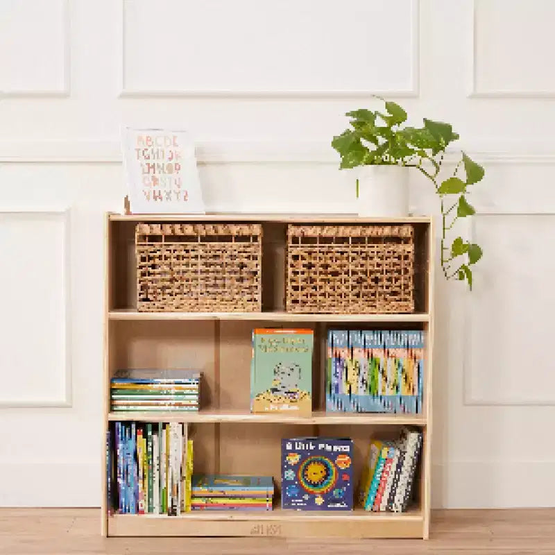 ECR4Kids Libreria Classica in Legno con Ripiani Regolabili, 91 cm, Scaffale per Aula