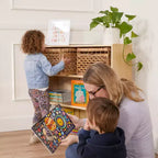 ECR4Kids Libreria Classica in Legno con Ripiani Regolabili, 91 cm, Scaffale per Aula