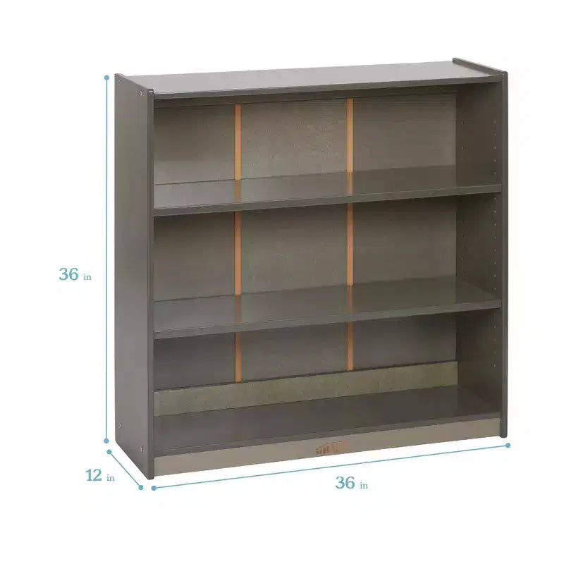 ECR4Kids Libreria Classica in Legno con Ripiani Regolabili, 91 cm, Scaffale per Aula
