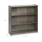 ECR4Kids Libreria Classica in Legno con Ripiani Regolabili, 91 cm, Scaffale per Aula