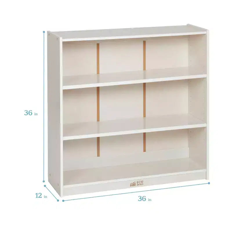 ECR4Kids Libreria Classica in Legno con Ripiani Regolabili, 91 cm, Scaffale per Aula