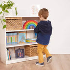ECR4Kids Libreria Classica in Legno con Ripiani Regolabili, 91 cm, Scaffale per Aula