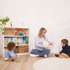 ECR4Kids Libreria Classica in Legno con Ripiani Regolabili, 91 cm, Scaffale per Aula