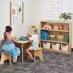 ECR4Kids Libreria Classica in Legno con Ripiani Regolabili, 91 cm, Scaffale per Aula