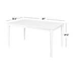 Set da pranzo Albury 6 pezzi con panca - Buylateral