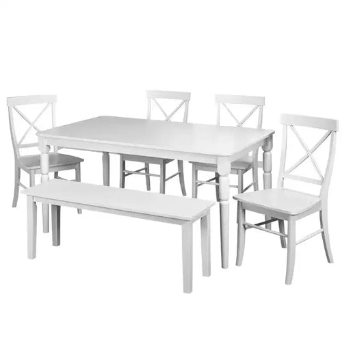 6pc Albury Dining Set with Bench - Buylateral