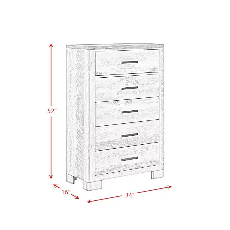 Set camera da letto Adam 3 pz grigio - Picket House Furnishings