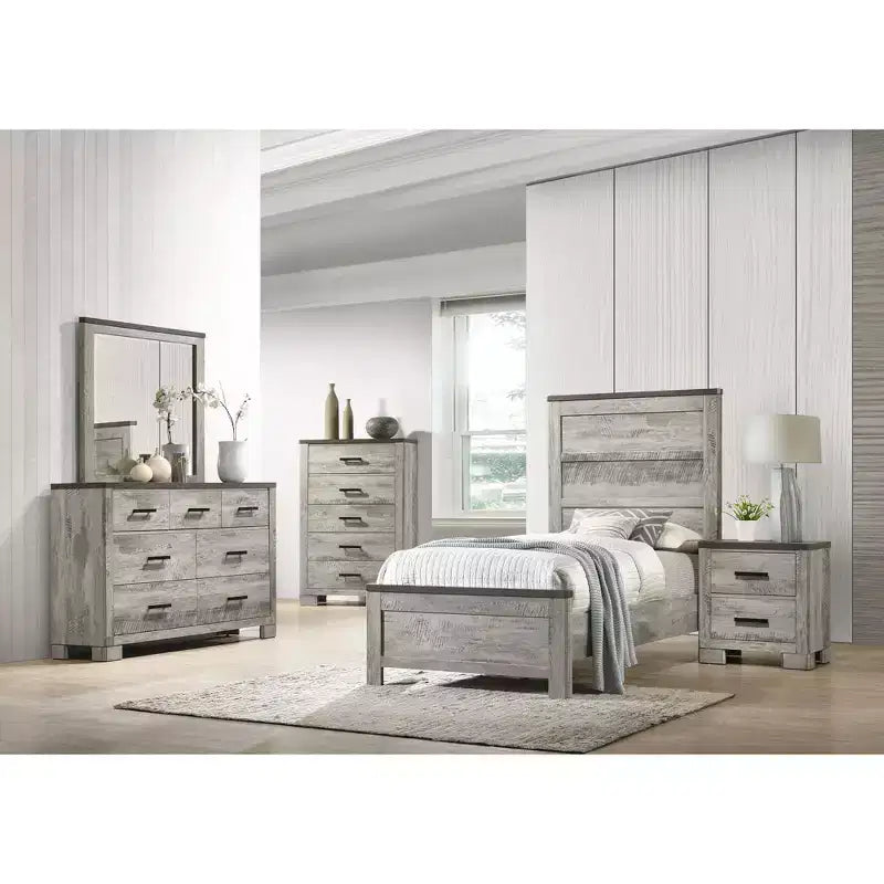 Set camera da letto Adam 3 pz grigio - Picket House Furnishings